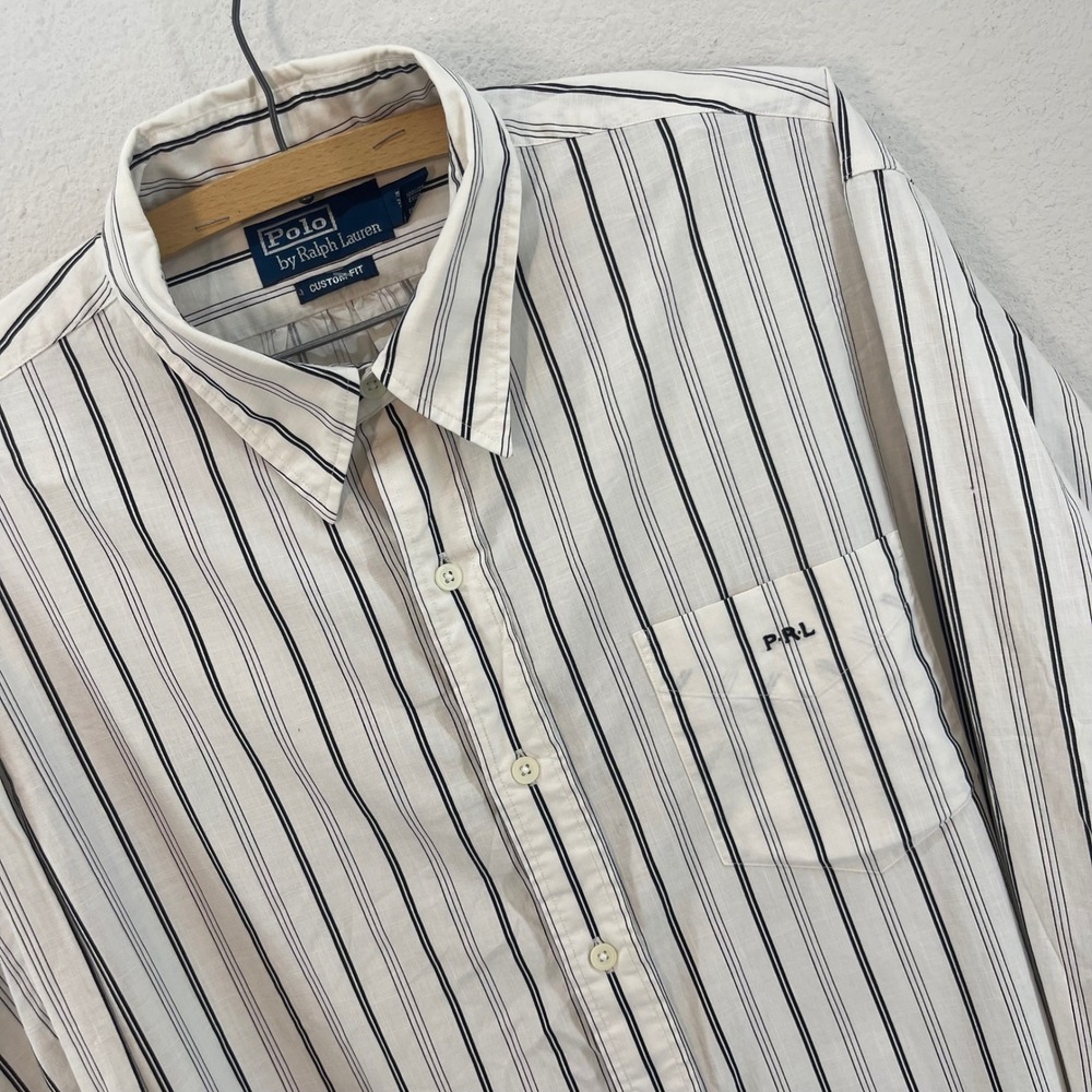 RARE Rincon Polo Ralph Lauren Button Down Mens L P.R.L. Logo Coastal Heritage